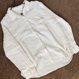 Universal Thread Relaxed Cream Button Down